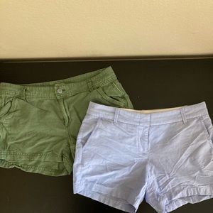 2 pairs of J. CREW shorts Sz 6